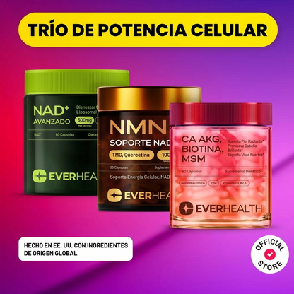 EverHealth® Pack Anti-Edad NAD + NMN + CA AKG