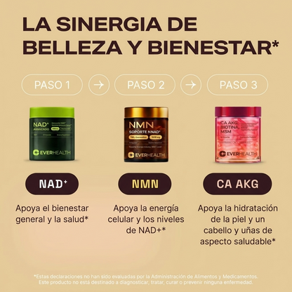 EverHealth® Pack Anti-Edad NAD + NMN + CA AKG