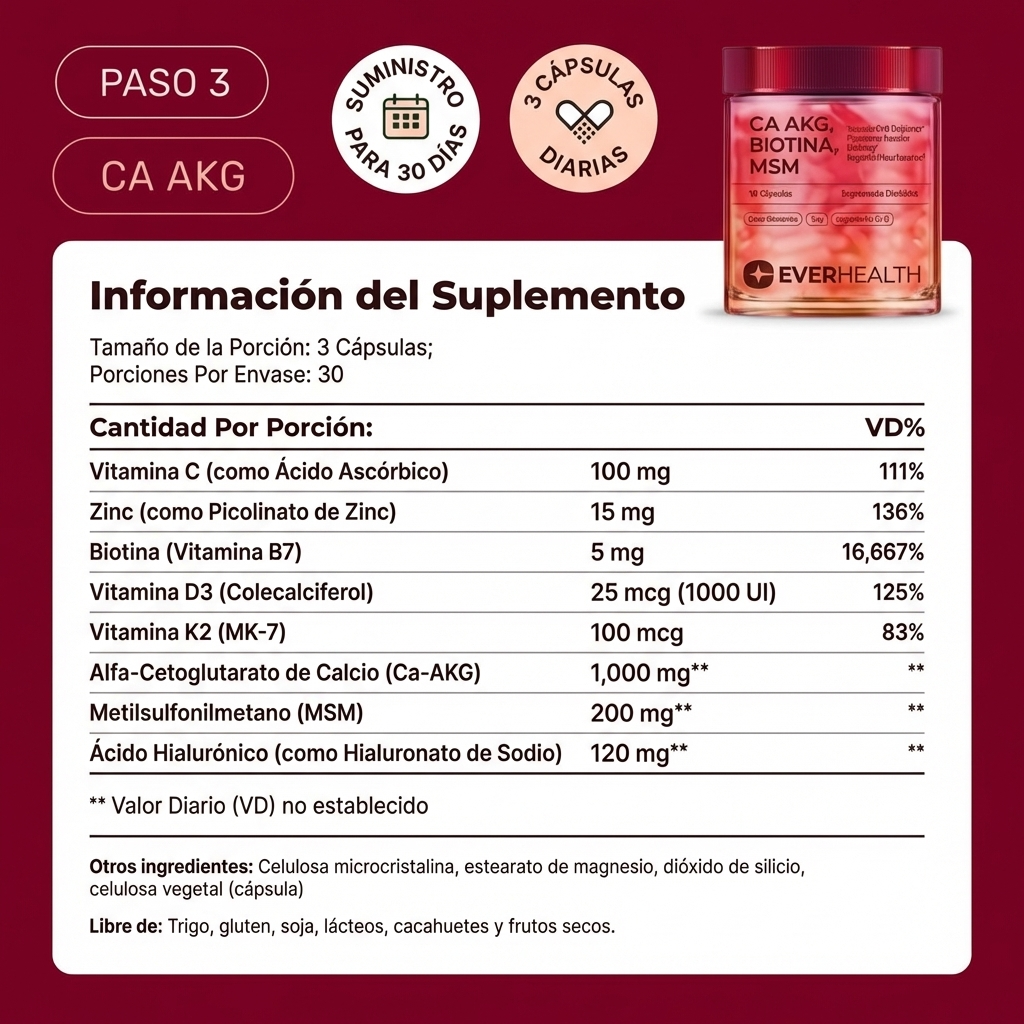 EverHealth® Pack Anti-Edad NAD + NMN + CA AKG