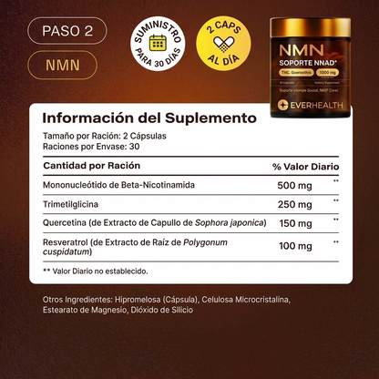 EverHealth® Pack Anti-Edad NAD + NMN + CA AKG